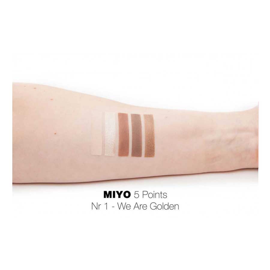 Paleta Sombras Five Points Miyo 01 We Are Golden