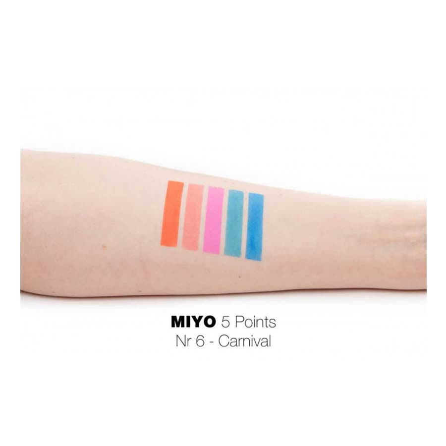 Paleta Sombras Five Points Miyo 06 Carnival