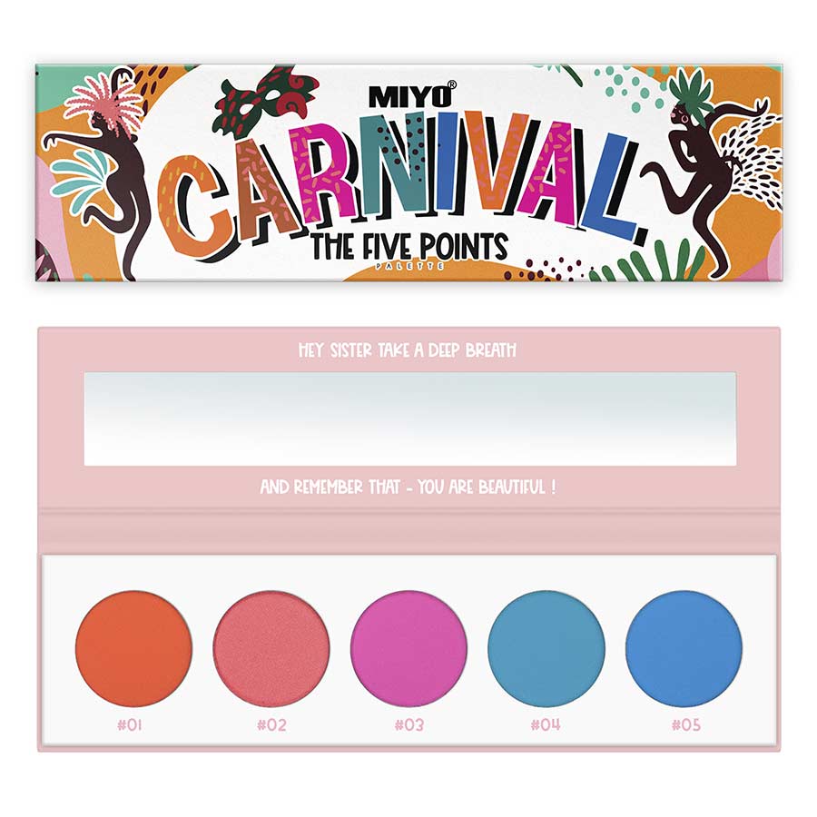 Paleta Sombras Five Points Miyo 06 Carnival