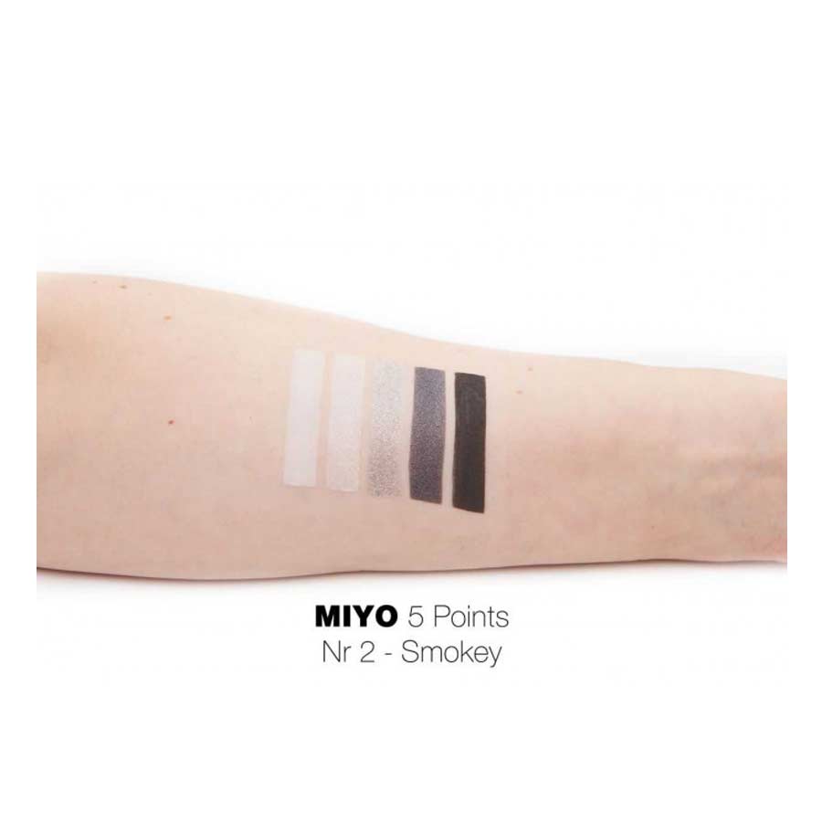 Paleta Sombras Five Points Miyo 02 Smokey