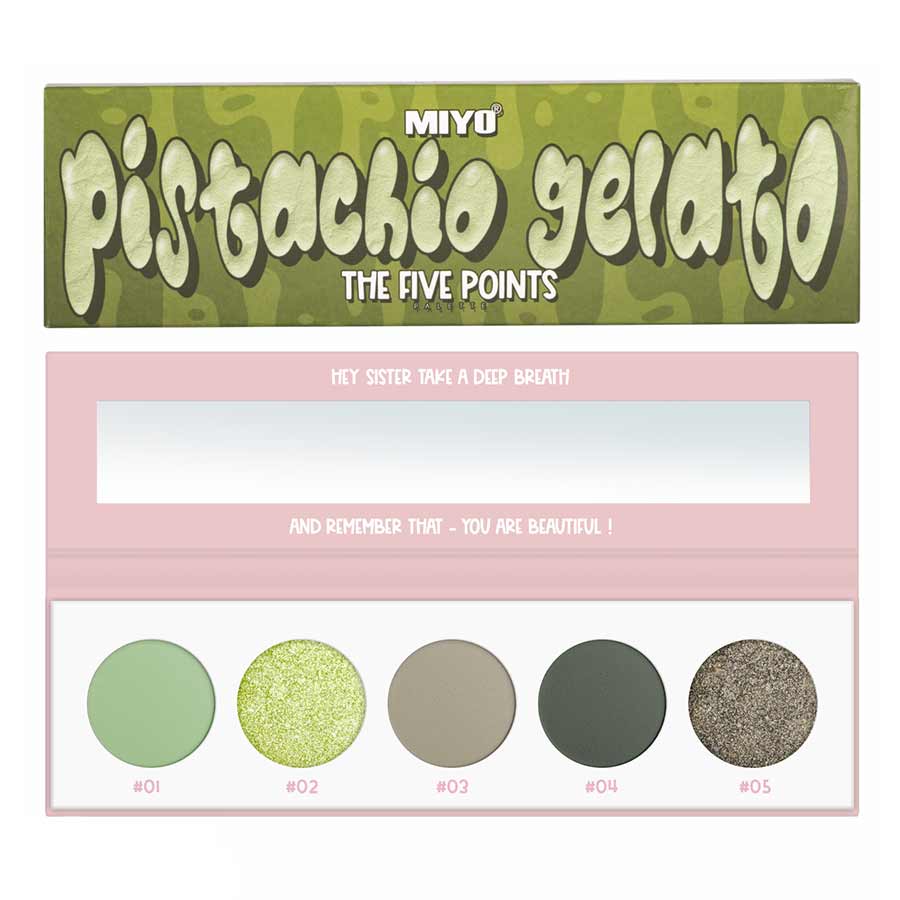 Paleta de Sombras Five Points 36 Pistachio Gelato Edicion limitada