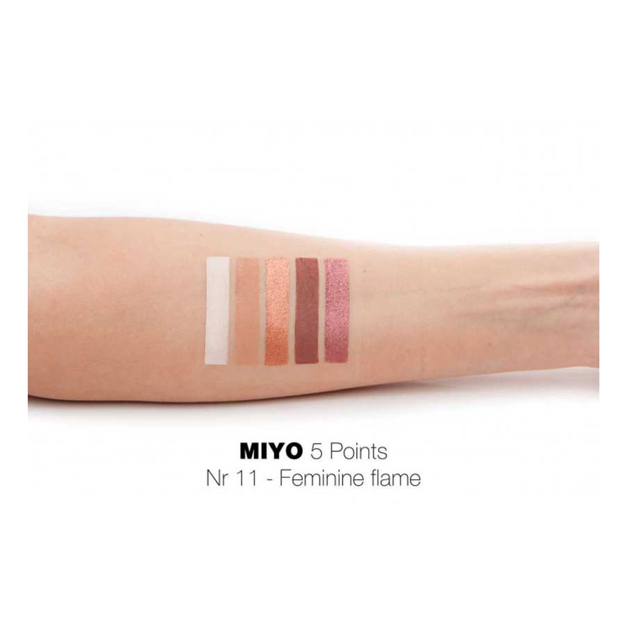 Paleta Sombras Five Points Miyo 11 Feminine Flame