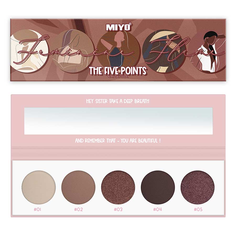 Paleta Sombras Five Points Miyo 11 Feminine Flame