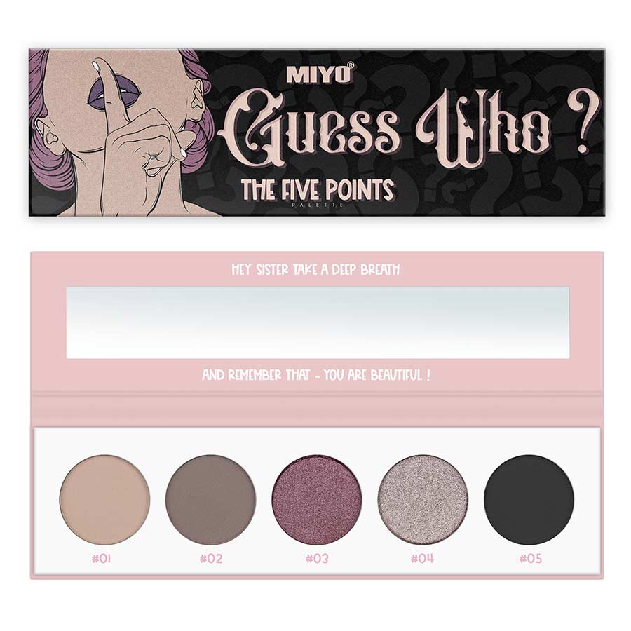 Paleta sombras Five Points Miyo 21 Guess Who