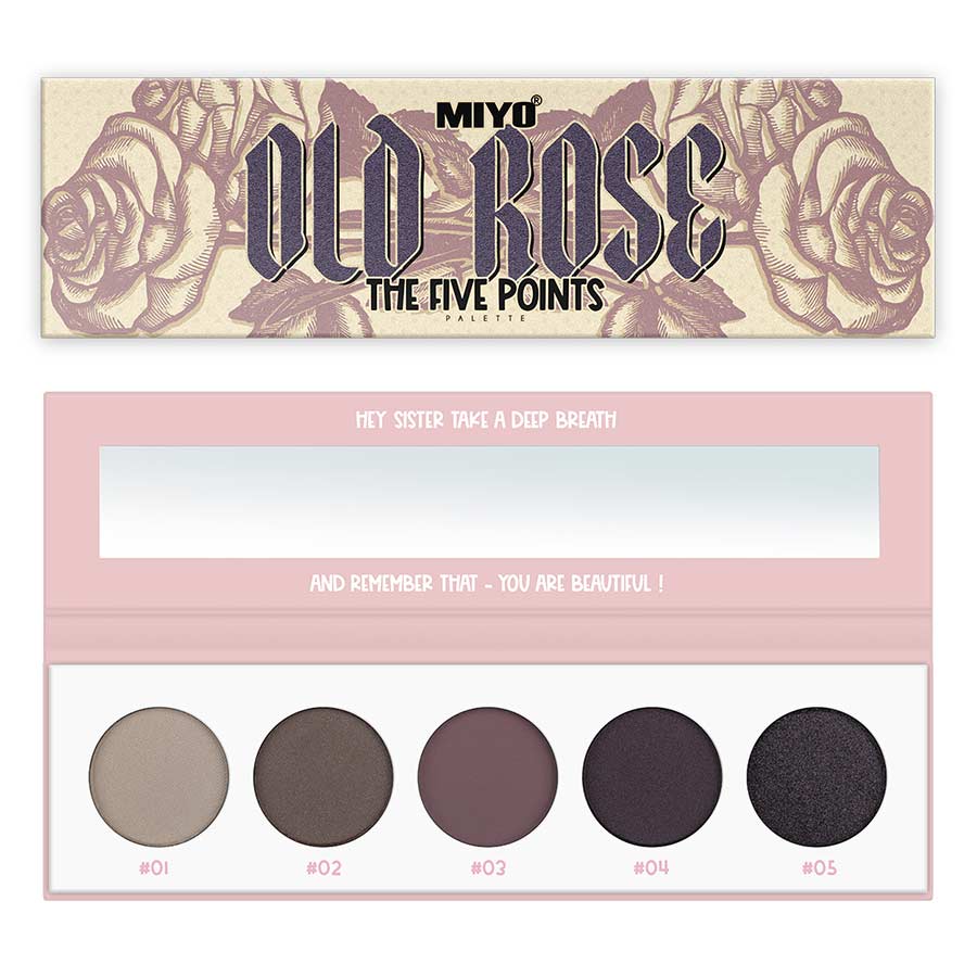 Paleta Sombras Five Points Miyo 03 Old Rose